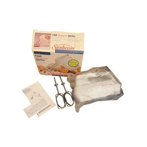 Sunbeam 4-Speed Mix Master Hand Mixer 150W Model 2476-1  Vtg 1993 New/Box 03151